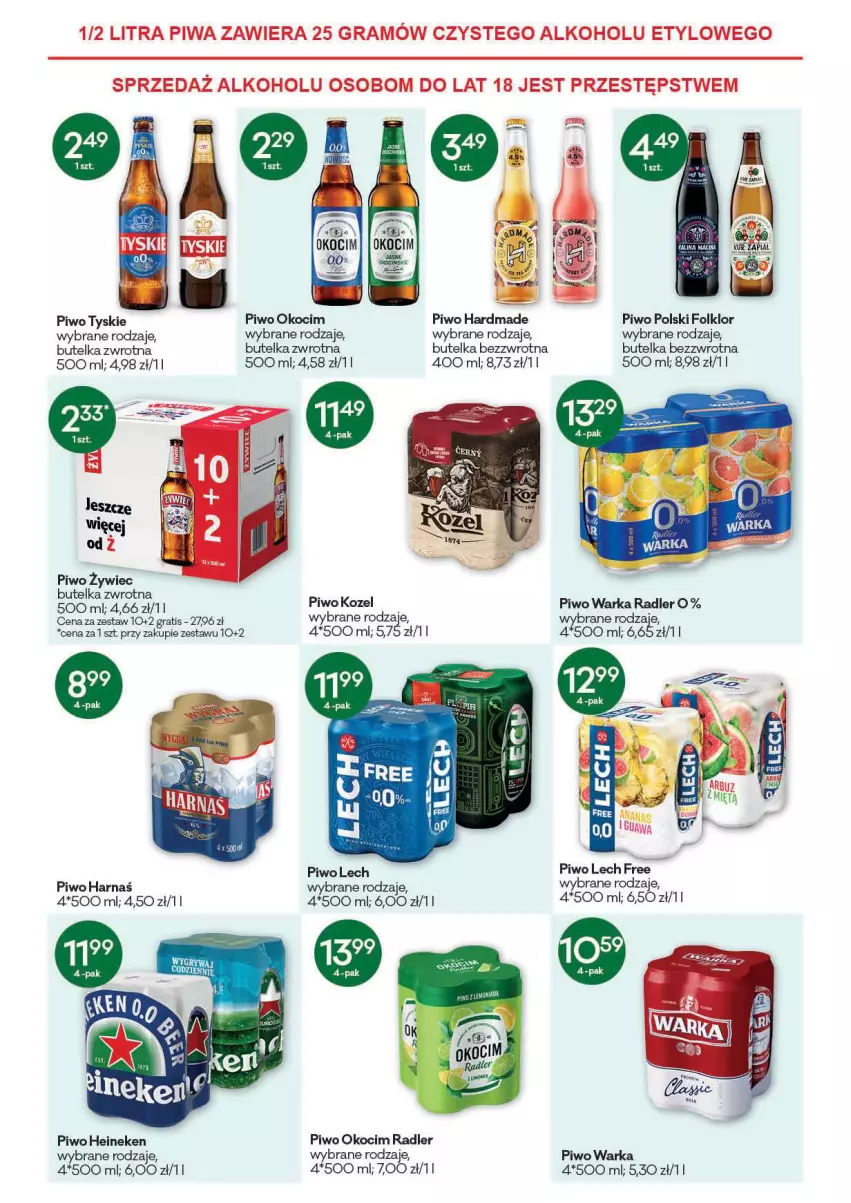 Gazetka promocyjna Groszek - Gazetka - ważna 12.08 do 24.08.2021 - strona 11 - produkty: Gra, Gry, Harnaś, Heineken, Koc, Kozel, Okocim, Piwo, Radler, Tyskie, Warka