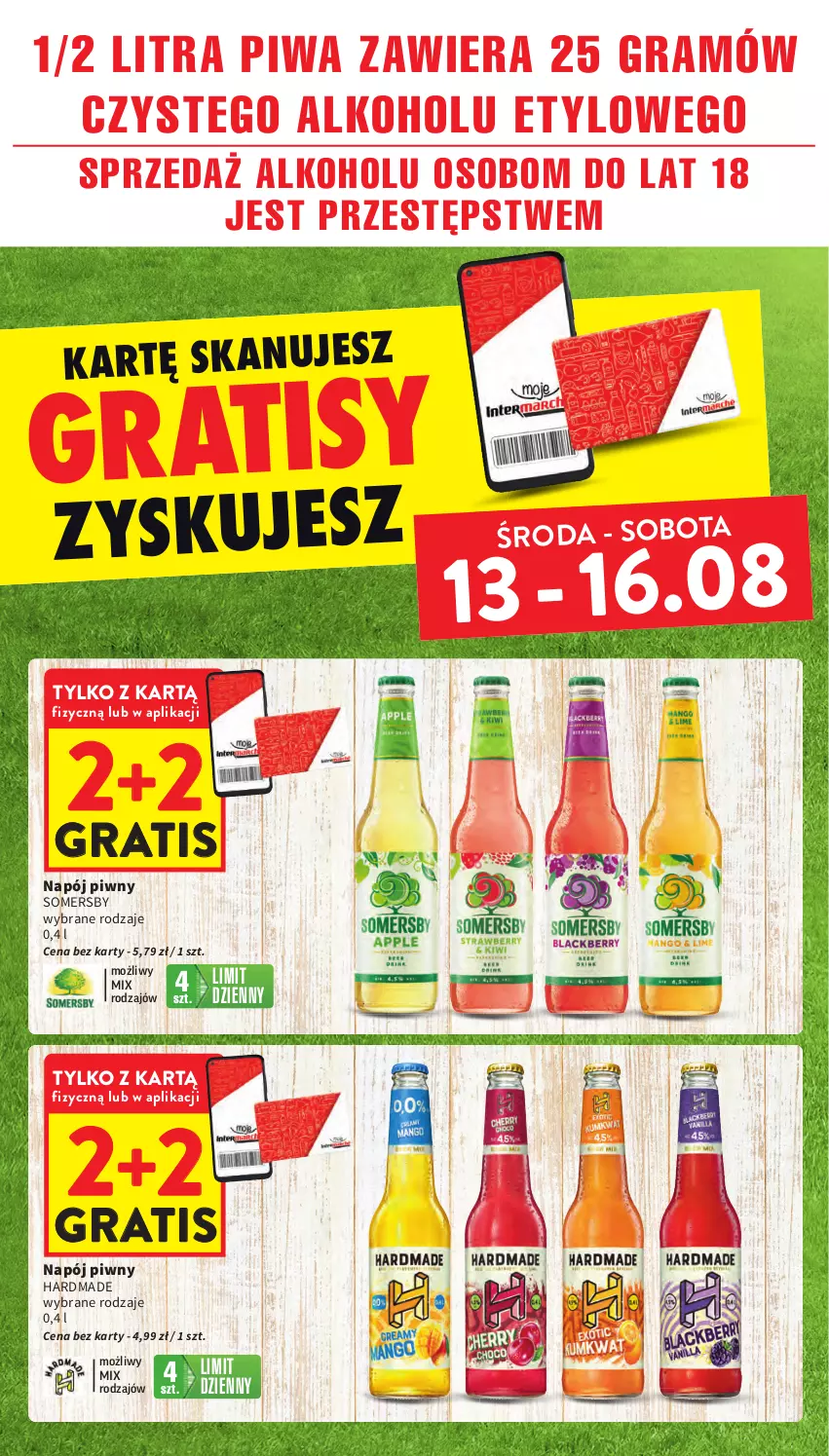 Gazetka promocyjna Intermarche - Gazetka Intermarche - ważna 13.08 do 20.08.2025 - strona 15 - produkty: Gra, Napój, Piwa, Somersby