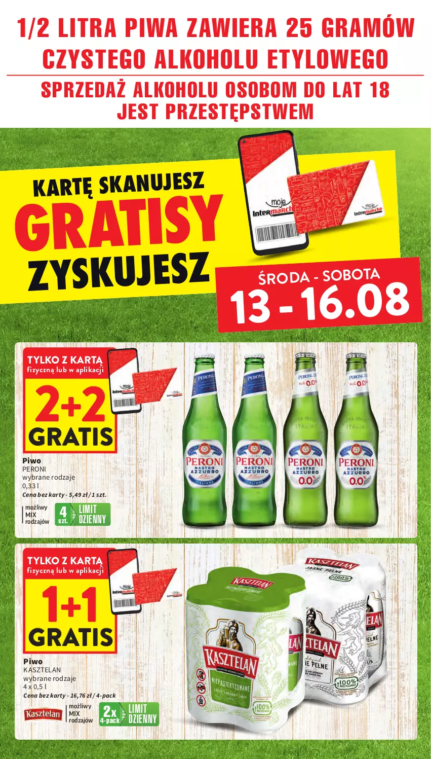 Gazetka promocyjna Intermarche - Gazetka Intermarche - ważna 13.08 do 20.08.2025 - strona 16 - produkty: Gra, Kasztelan, Piwa, Piwo