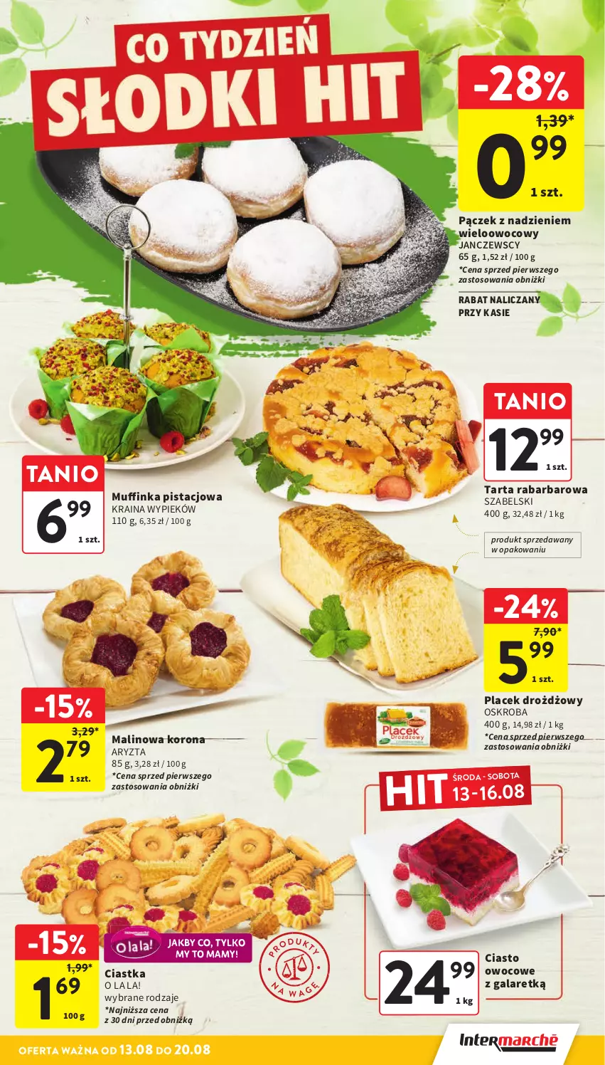 Gazetka promocyjna Intermarche - Gazetka Intermarche - ważna 13.08 do 20.08.2025 - strona 23 - produkty: Ciastka, Gala, Inka, Pączek, Tarta