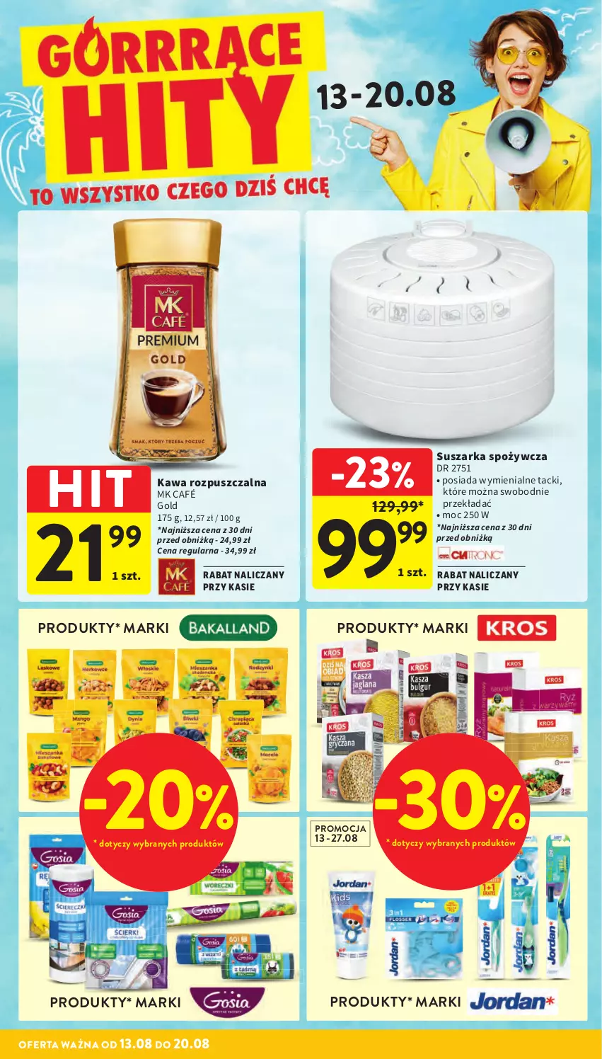 Gazetka promocyjna Intermarche - Gazetka Intermarche - ważna 13.08 do 20.08.2025 - strona 4 - produkty: Kawa, Kawa rozpuszczalna, Suszarka