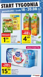 Gazetka promocyjna Intermarche - Gazetka Intermarche - Gazetka - ważna od 20.08 do 20.08.2025 - strona 45 - produkty: Papier, Friskies, Papier toaletowy, Tymbark, Nektar, Fa