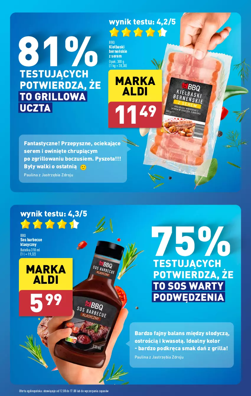 Gazetka promocyjna Aldi - Pełna oferta - ważna 12.08 do 17.08.2024 - strona 11 - produkty: Fa, Fanta, Grill, Ser, Sos