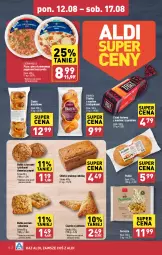 Gazetka promocyjna Aldi - Pełna oferta - Gazetka - ważna od 17.08 do 17.08.2024 - strona 16 - produkty: Mozzarella, Piec, Pizza z pieca kamiennego, Ser, Focaccia, Pizza, Chleb tostowy, Chleb, Bułka