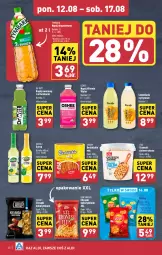 Gazetka promocyjna Aldi - Pełna oferta - Gazetka - ważna od 17.08 do 17.08.2024 - strona 20 - produkty: Lemoniada, Orzeszki, Beskidzki, Chipsy, Chrupki, Tymbark, Syrop, Oshee, Napój niegazowany, Aksam, Orzeszki ziemne, Napój