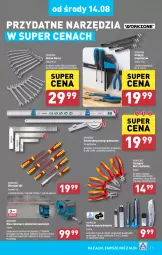 Gazetka promocyjna Aldi - Pełna oferta - Gazetka - ważna od 17.08 do 17.08.2024 - strona 31 - produkty: Ser, Noż, Philips, Bell, Uchwyty, Wkręt, Szczypce, Poziomica, Bella, Zestaw kluczy