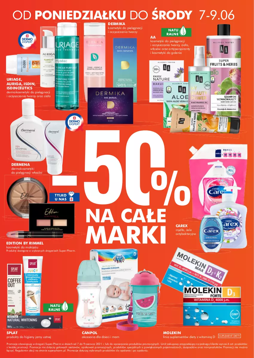 Gazetka promocyjna Super Pharm - Gazetka - ważna 07.06 do 13.06.2021 - strona 2 - produkty: Antyperspirant, Canpol, Dzieci, Kosmetyki do pielęgnacji, Makijaż, Suplement diety