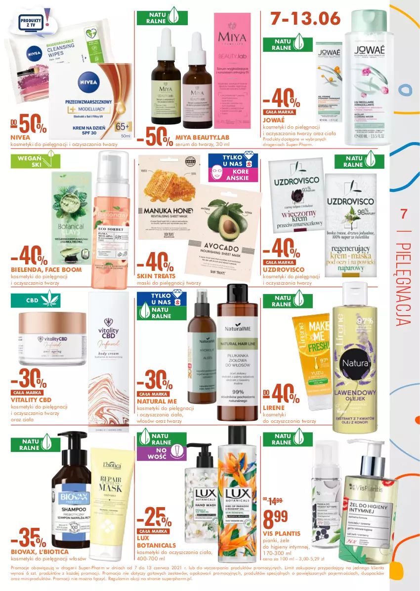 Gazetka promocyjna Super Pharm - Gazetka - ważna 07.06 do 13.06.2021 - strona 7 - produkty: Kosmetyki do pielęgnacji, Lirene, Nivea, Rum, Ser, Serum, Serum do twarzy