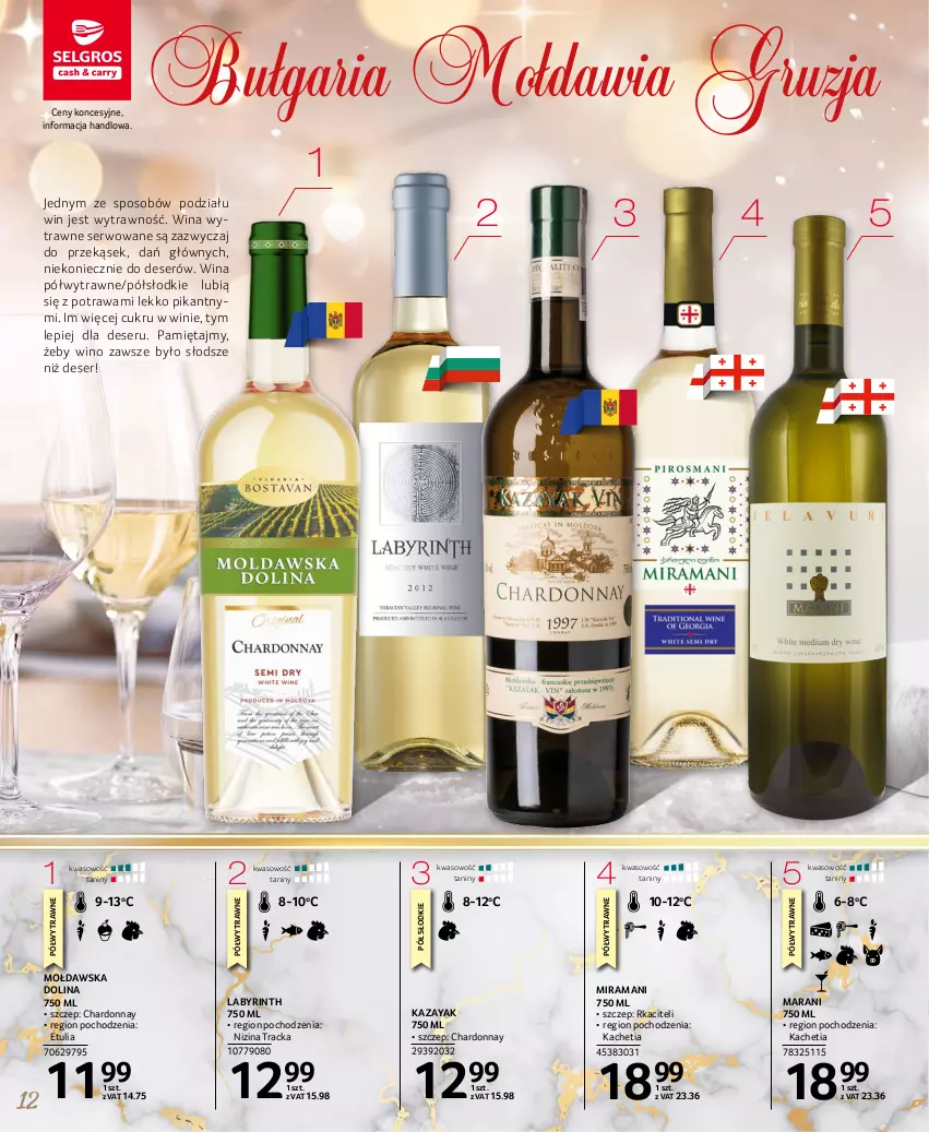 Gazetka promocyjna Selgros - Katalog Wina - ważna 01.12 do 14.12.2022 - strona 12 - produkty: Chardonnay, Deser, Mięta, Rama, Ser, Wino