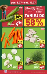 Gazetka promocyjna Aldi - Farmer ALDIK poleca świeże owoce i warzywa - Gazetka - ważna od 13.07 do 13.07.2024 - strona 2 - produkty: Piec, Warzywa, Czosnek, Pieczarki krojone, Owoce