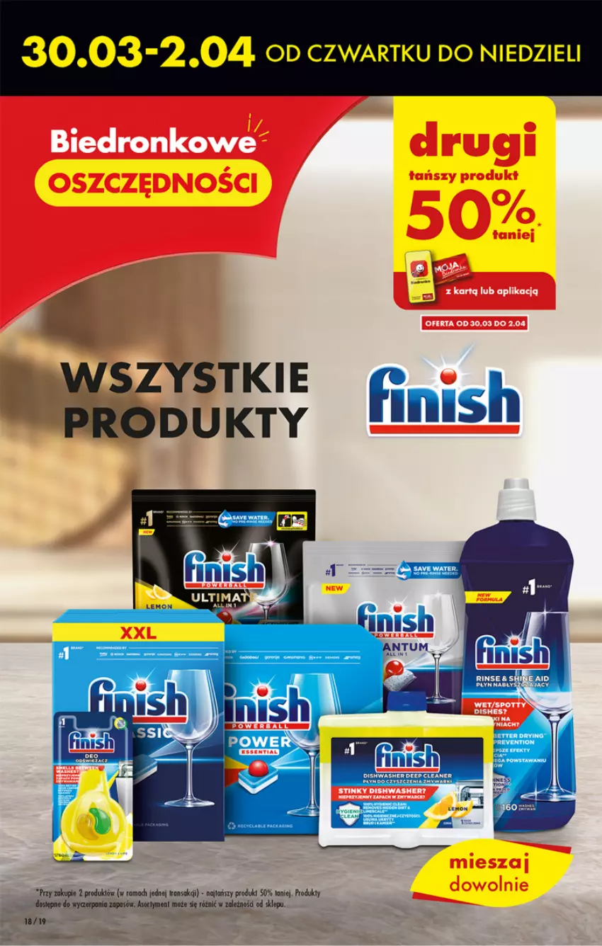 Gazetka promocyjna Biedronka - ważna 30.03 do 05.04.2023 - strona 18 - produkty: Boczek, Finish, Rama, Sok