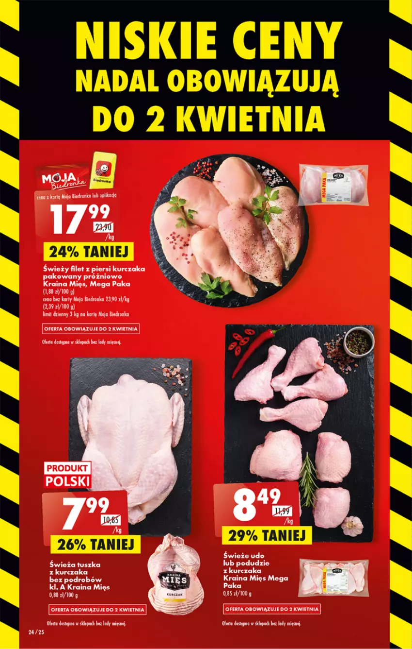 Gazetka promocyjna Biedronka - ważna 30.03 do 05.04.2023 - strona 24 - produkty: Dron, Filet z piersi kurczaka, Kurczak, Podudzie z kurczaka, Tusz