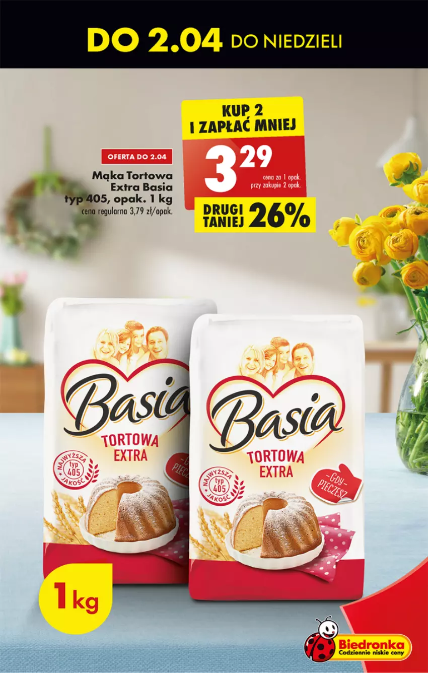 Gazetka promocyjna Biedronka - ważna 30.03 do 05.04.2023 - strona 3 - produkty: Basia, Mąka, Mąka tortowa