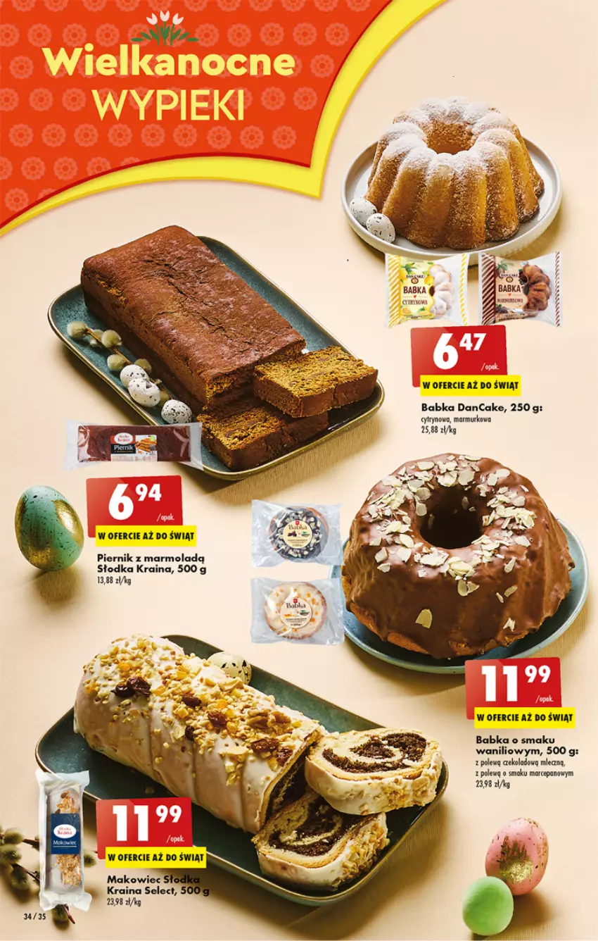 Gazetka promocyjna Biedronka - ważna 30.03 do 05.04.2023 - strona 34 - produkty: Babka, Fa, Makowiec, Mola, Piernik