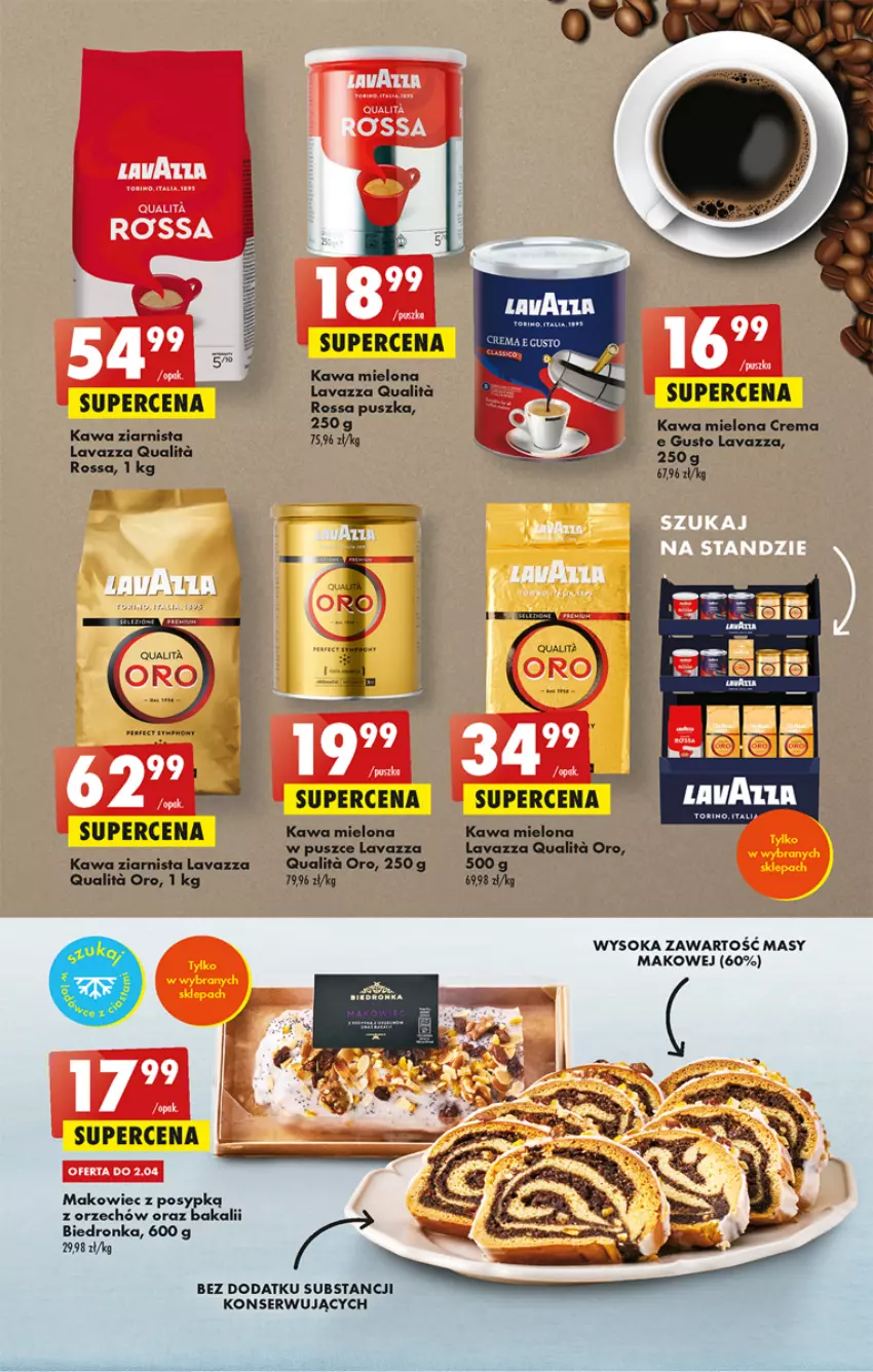 Gazetka promocyjna Biedronka - ważna 30.03 do 05.04.2023 - strona 37 - produkty: Dron, Fa, Kawa, Kawa mielona, Kawa ziarnista, Lavazza, Makowiec, Ser, Sok, Tefal