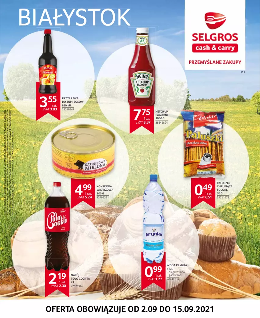 Gazetka promocyjna Selgros - Extra Oferta - ważna 01.09 do 30.09.2021 - strona 34 - produkty: Fa, Ketchup, Napój, Ser, Sos, Tran, Woda