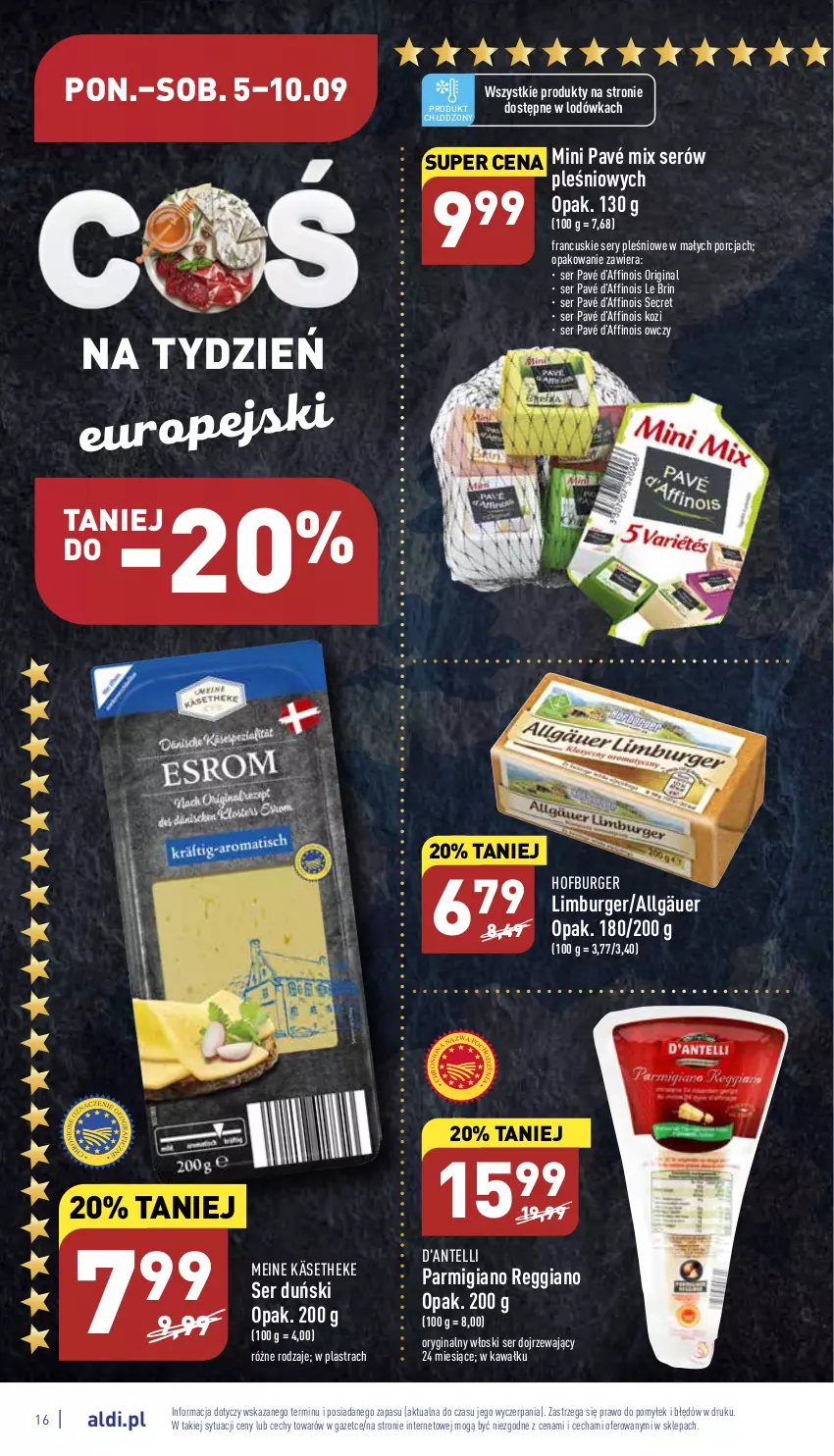 Gazetka promocyjna Aldi - Katalog spożywczy - ważna 05.09 do 10.09.2022 - strona 16 - produkty: Burger, Gin, Hofburger, Kawa, LG, Limburger, Lodówka, Por, Ser