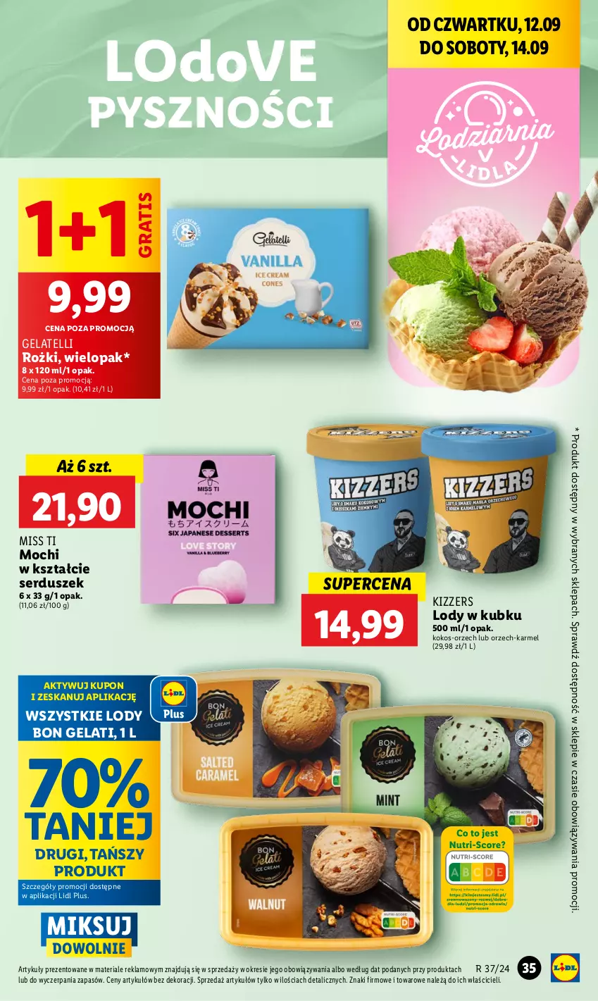 Gazetka promocyjna Lidl - GAZETKA - ważna 12.09 do 14.09.2024 - strona 37 - produkty: Dove, Gra, Kokos, Lody, Ser