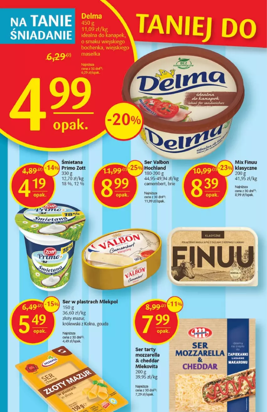 Gazetka promocyjna Delikatesy Centrum - Gazetka DC06 - ważna 09.02 do 15.02.2023 - strona 16 - produkty: Camembert, Cheddar, Finuu, Hochland, Makaron, Olej, Ser, Zott