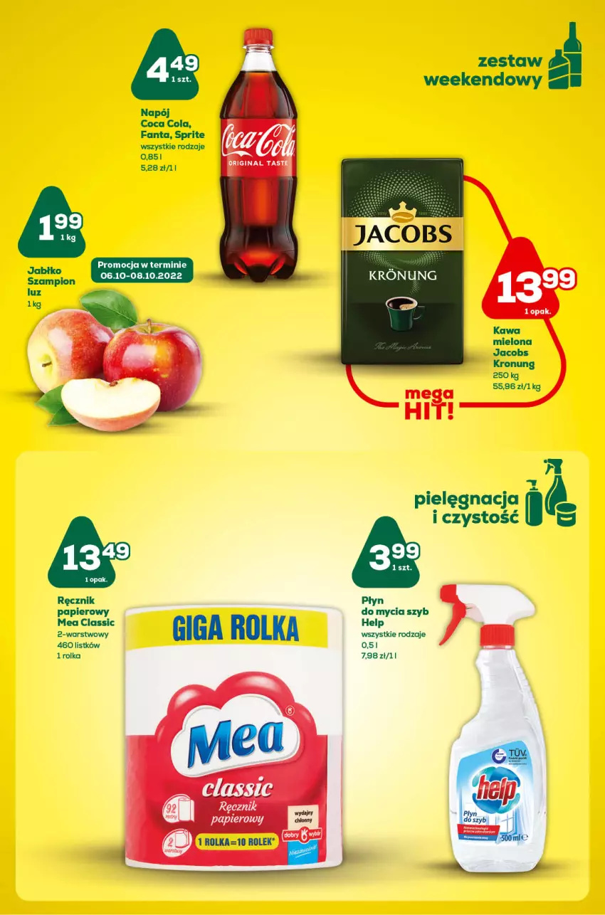 Gazetka promocyjna ABC - Gazetka - ważna 06.10 do 19.10.2022 - strona 4 - produkty: Fa, Fanta, Gin, Jacobs, Napój, Papier, Płyn do mycia, Ręcznik, Sprite, Szampion