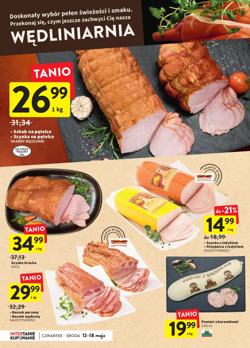 Gazetka promocyjna Intermarche - ważna 12.05 do 18.05.2022 - strona 18 - produkty: Boczek, Pasztet, Polędwica, Szynka