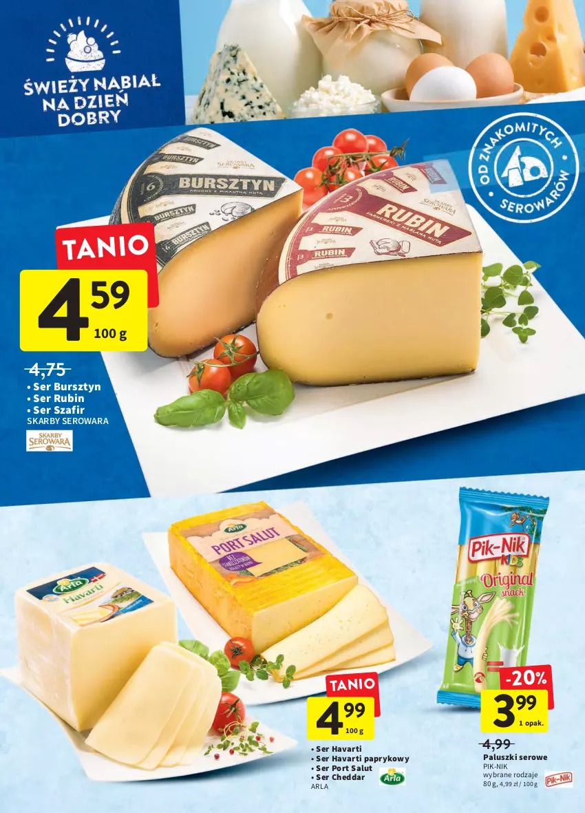 Gazetka promocyjna Intermarche - ważna 12.05 do 18.05.2022 - strona 20 - produkty: Bursztyn, Cheddar, Havarti, Por, Rubin, Ser