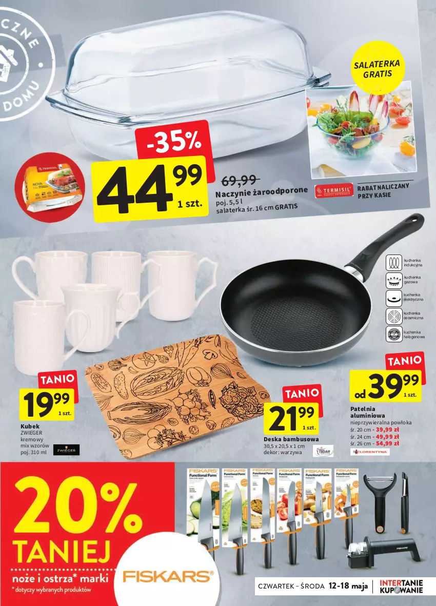 Gazetka promocyjna Intermarche - ważna 12.05 do 18.05.2022 - strona 37 - produkty: Halo, Kubek, Patelnia, Salaterka, Warzywa