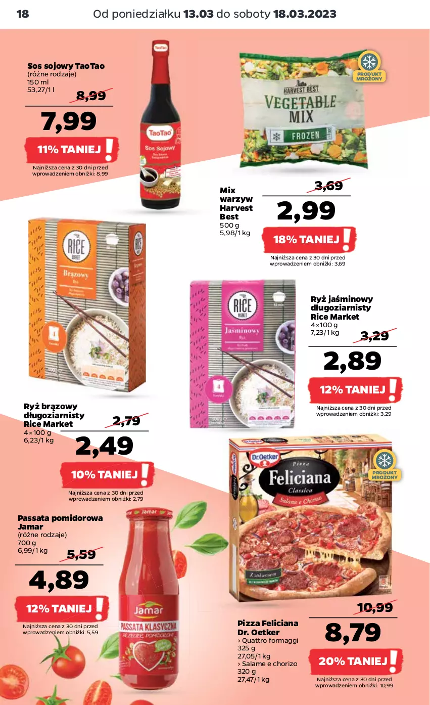 Gazetka promocyjna Netto - Artykuły spożywcze - ważna 13.03 do 18.03.2023 - strona 18 - produkty: Dr. Oetker, Feliciana, Maggi, Pizza, Ryż, Sos, Sos sojowy, TaoTao