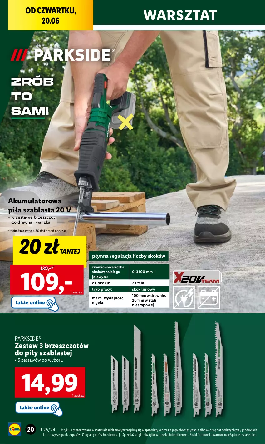 Gazetka promocyjna Lidl - GAZETKA - ważna 17.06 do 22.06.2024 - strona 24 - produkty: Akumulator, Parkside, Top, Walizka