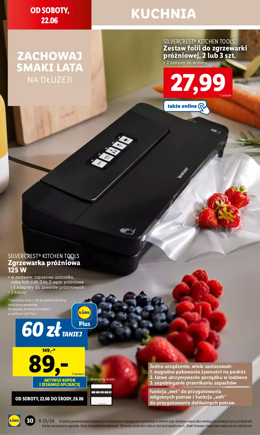 Gazetka promocyjna Lidl - GAZETKA - ważna 17.06 do 22.06.2024 - strona 34 - produkty: Bieganie, Kuchnia, LG, Por, Silvercrest, Warka