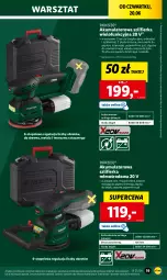 Gazetka promocyjna Lidl - GAZETKA - Gazetka - ważna od 22.06 do 22.06.2024 - strona 23 - produkty: Parkside, Top, Papier, Walizka, Pojemnik, Orbit, Szlifierka, Akumulator