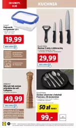 Gazetka promocyjna Lidl - GAZETKA - Gazetka - ważna od 22.06 do 22.06.2024 - strona 36 - produkty: Top, Noż, Kuchnia, Młynek, Pojemnik, Pieprz, Obieraczka, Zestaw sztućców, Fa