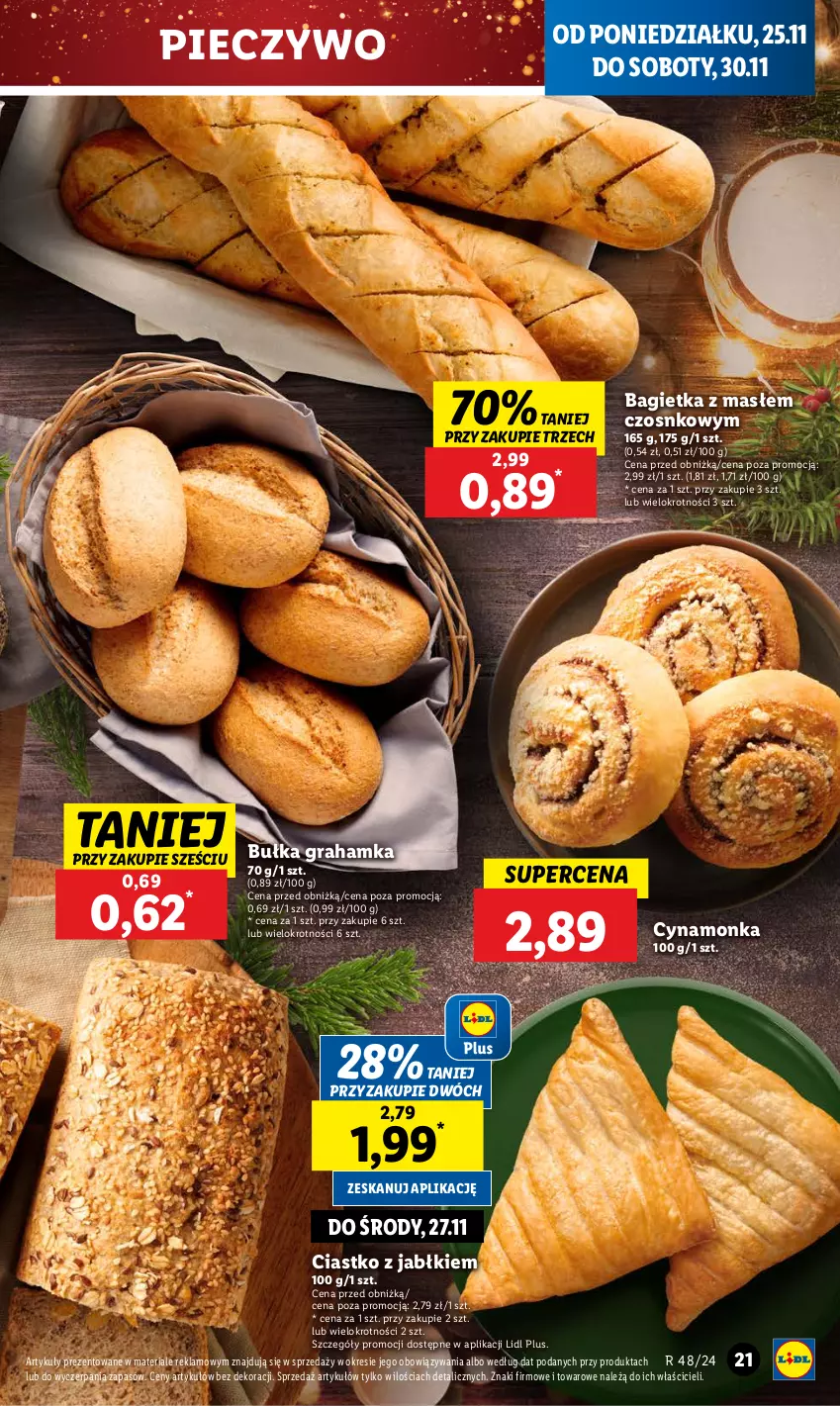 Gazetka promocyjna Lidl - GAZETKA - ważna 25.11 do 27.11.2024 - strona 23 - produkty: Bagietka, Bułka, Bułka grahamka, Gra, Piec, Pieczywo