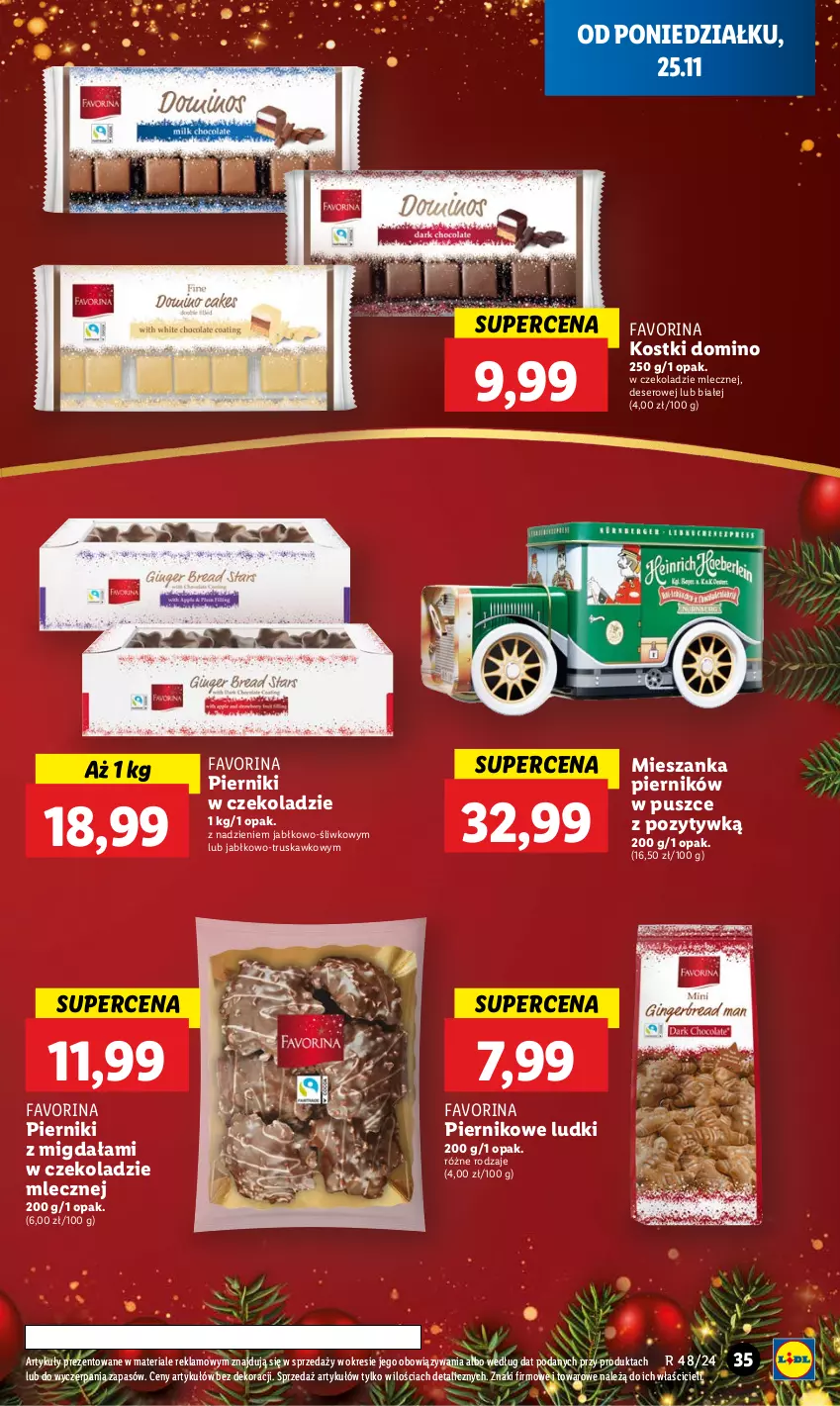 Gazetka promocyjna Lidl - GAZETKA - ważna 25.11 do 27.11.2024 - strona 37 - produkty: Deser, Fa, Piernik, Pierniki w czekoladzie, Ser