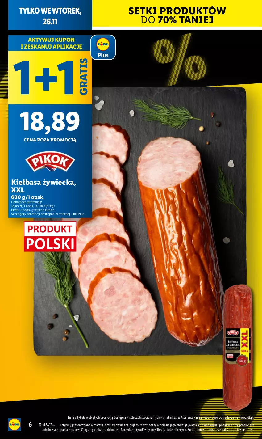 Gazetka promocyjna Lidl - GAZETKA - ważna 25.11 do 27.11.2024 - strona 6 - produkty: Gra, Kiełbasa