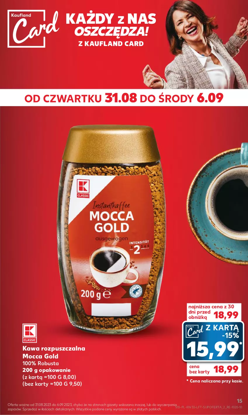 Gazetka promocyjna Kaufland - Gazetka tygodnia - ważna 31.08 do 06.09.2023 - strona 15 - produkty: Kawa, Kawa rozpuszczalna