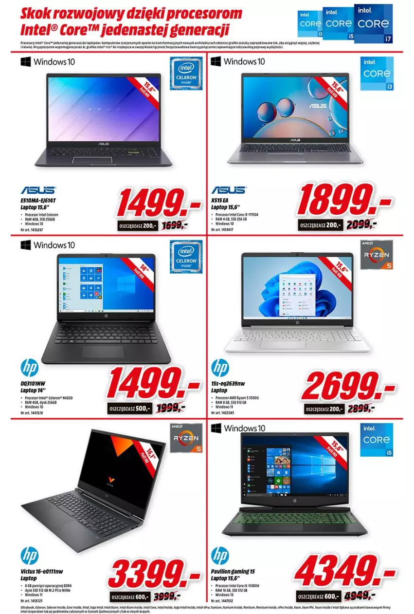 Gazetka promocyjna Media Markt - Gazetka Media Markt - ważna 16.02 do 22.02.2022 - strona 4 - produkty: Gra, Grafika, Intel, Lion, Pentium, Por, Procesor, Top