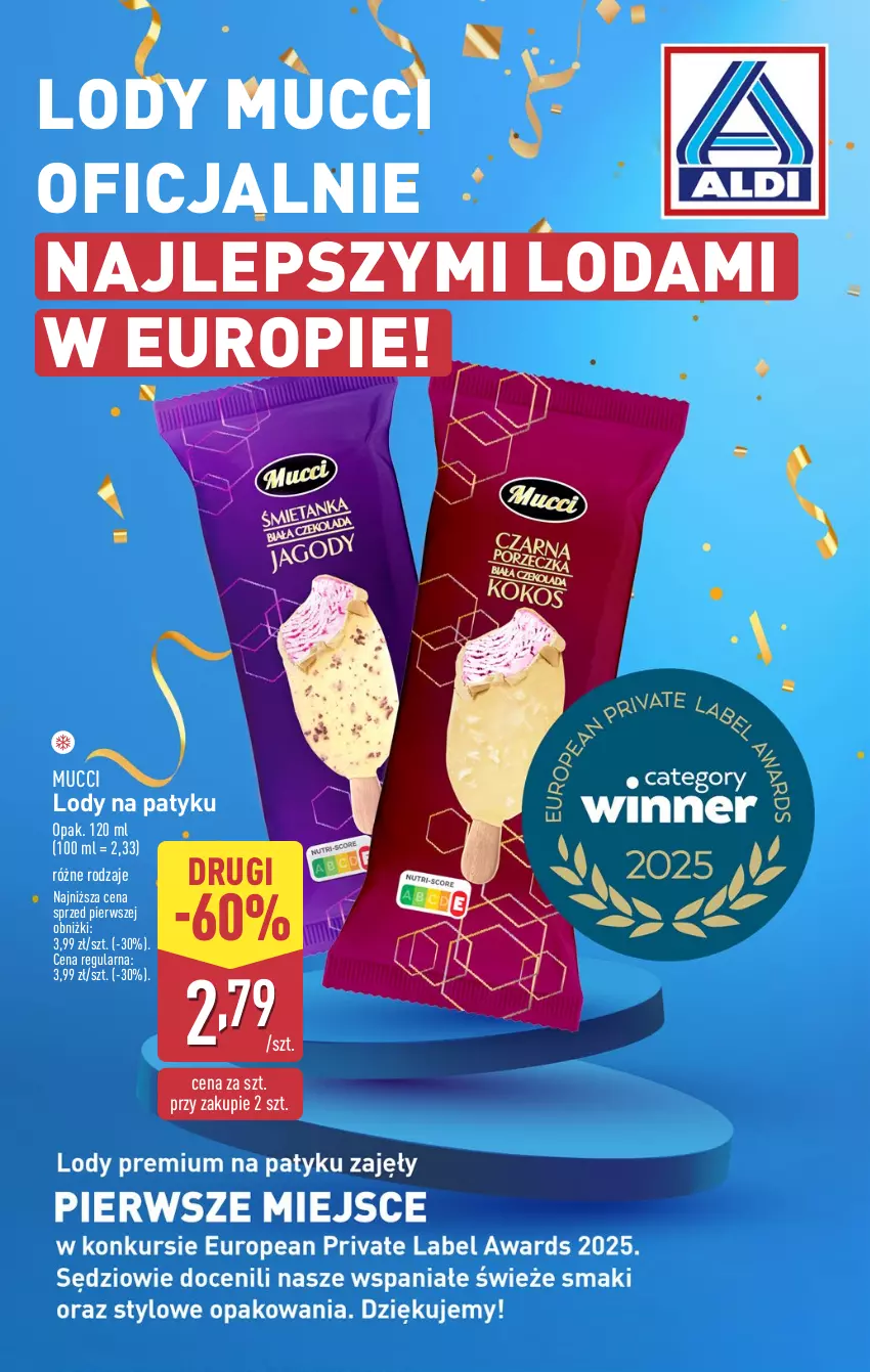 Gazetka promocyjna Aldi - Lodowy zawrót głowy - ważna 14.07 do 19.07.2025 - strona 5 - produkty: Lody