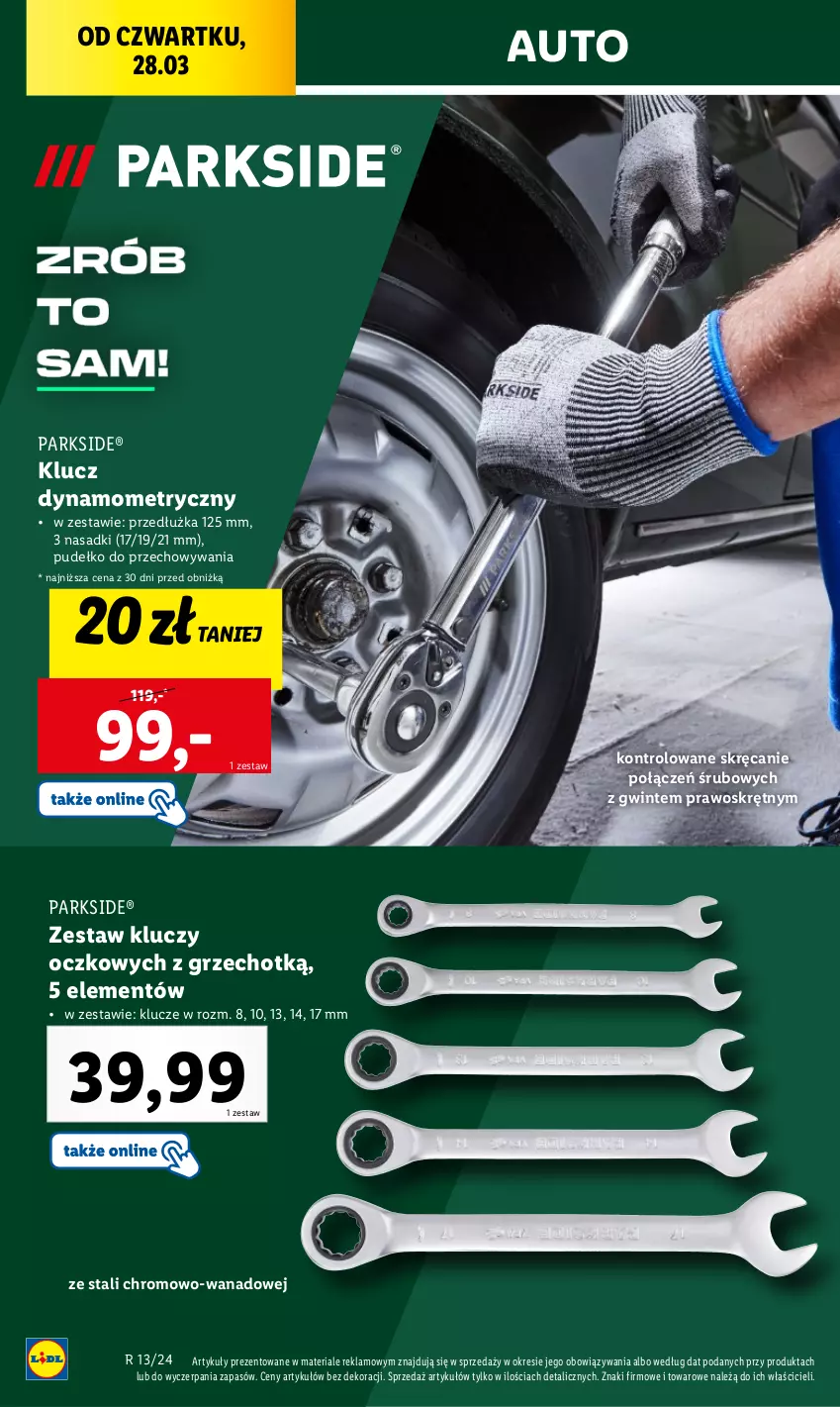 Gazetka promocyjna Lidl - KATALOG PARKSIDE - ważna 28.03 do 30.03.2024 - strona 4 - produkty: Parkside, Pudełko, Zestaw kluczy