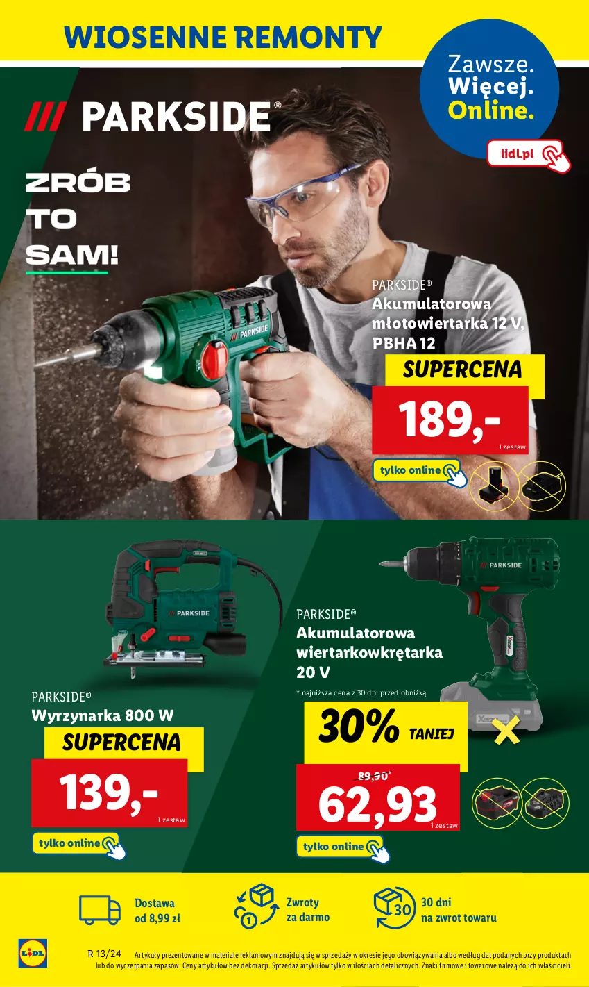 Gazetka promocyjna Lidl - KATALOG PARKSIDE - ważna 28.03 do 30.03.2024 - strona 8 - produkty: Akumulator, Akumulatorowa wiertarkowkrętark, Młot, Młotowiertarka, Parkside, Tarka, Wiertarka, Wiertarkowkrętarka, Wkręt, Wkrętarka, Wyrzynarka