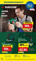 Gazetka promocyjna Lidl - KATALOG PARKSIDE - Gazetka - ważna od 30.03 do 30.03.2024 - strona 8 - produkty: Parkside, Wiertarka, Akumulatorowa wiertarkowkrętark, Wiertarkowkrętarka, Wyrzynarka, Tarka, Wkręt, Młot, Młotowiertarka, Wkrętarka, Akumulator