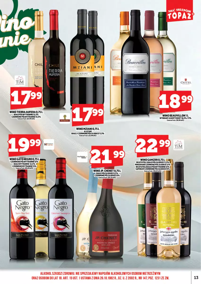 Gazetka promocyjna Topaz - Gazetka - ważna 01.05 do 14.05.2026 - strona 15 - produkty: Fa, Wino