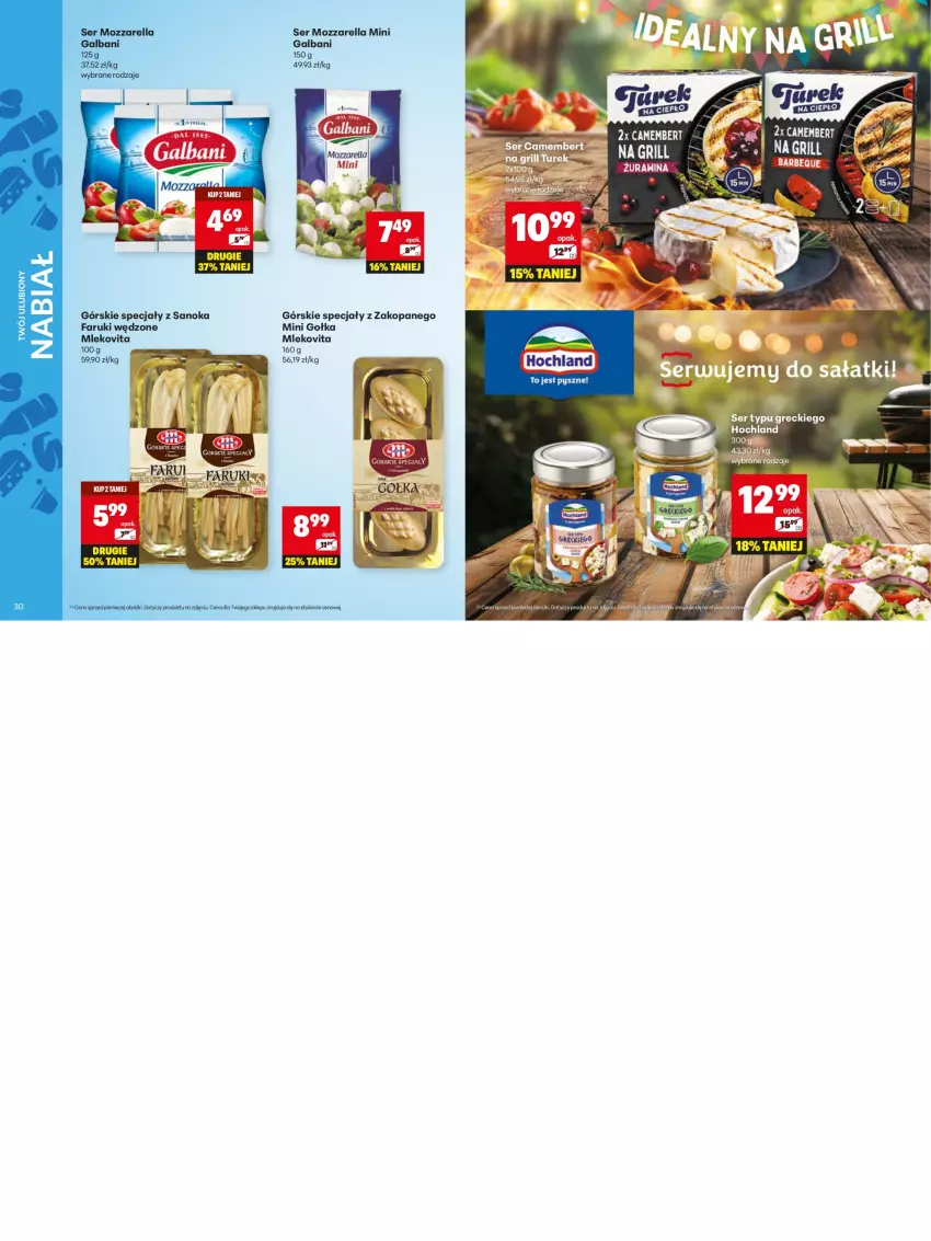 Gazetka promocyjna Delikatesy Centrum - Katalog LADA DC21-DC22 - ważna 19.05 do 31.05.2025 - strona 16 - produkty: Camembert, Fa, Galbani, Hochland, Mleko, Mlekovita, Mozzarella, Ser
