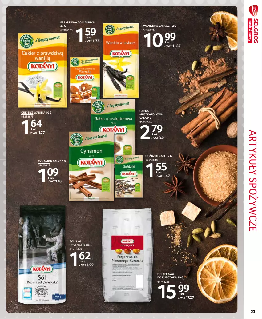 Gazetka promocyjna Selgros - Extra Oferta - ważna 01.11 do 30.11.2021 - strona 23 - produkty: Artykuły spożywcze, Cukier, Gałka, Kurczak, Mus, Piernik, Sól