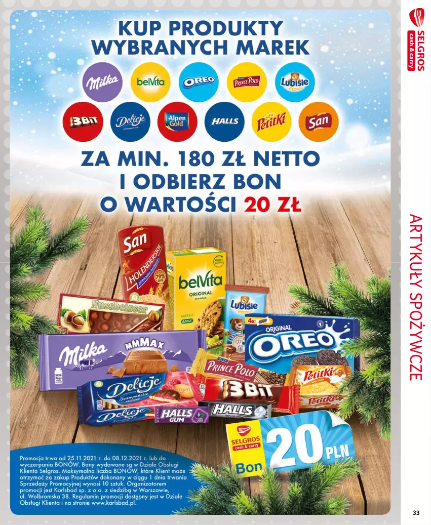 Gazetka promocyjna Selgros - Extra Oferta - ważna 01.11 do 30.11.2021 - strona 33 - produkty: Artykuły spożywcze