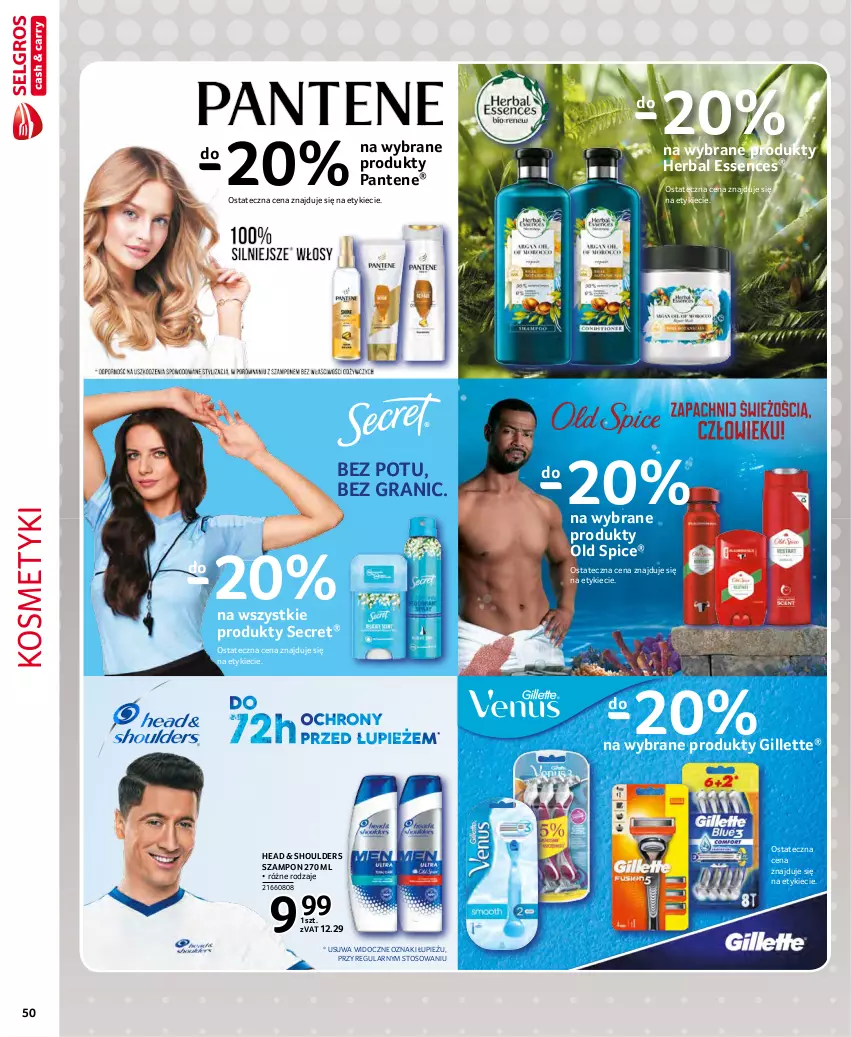 Gazetka promocyjna Selgros - Extra Oferta - ważna 01.11 do 30.11.2021 - strona 50 - produkty: Gillette, Gra, Old Spice, Pantene, Szampon