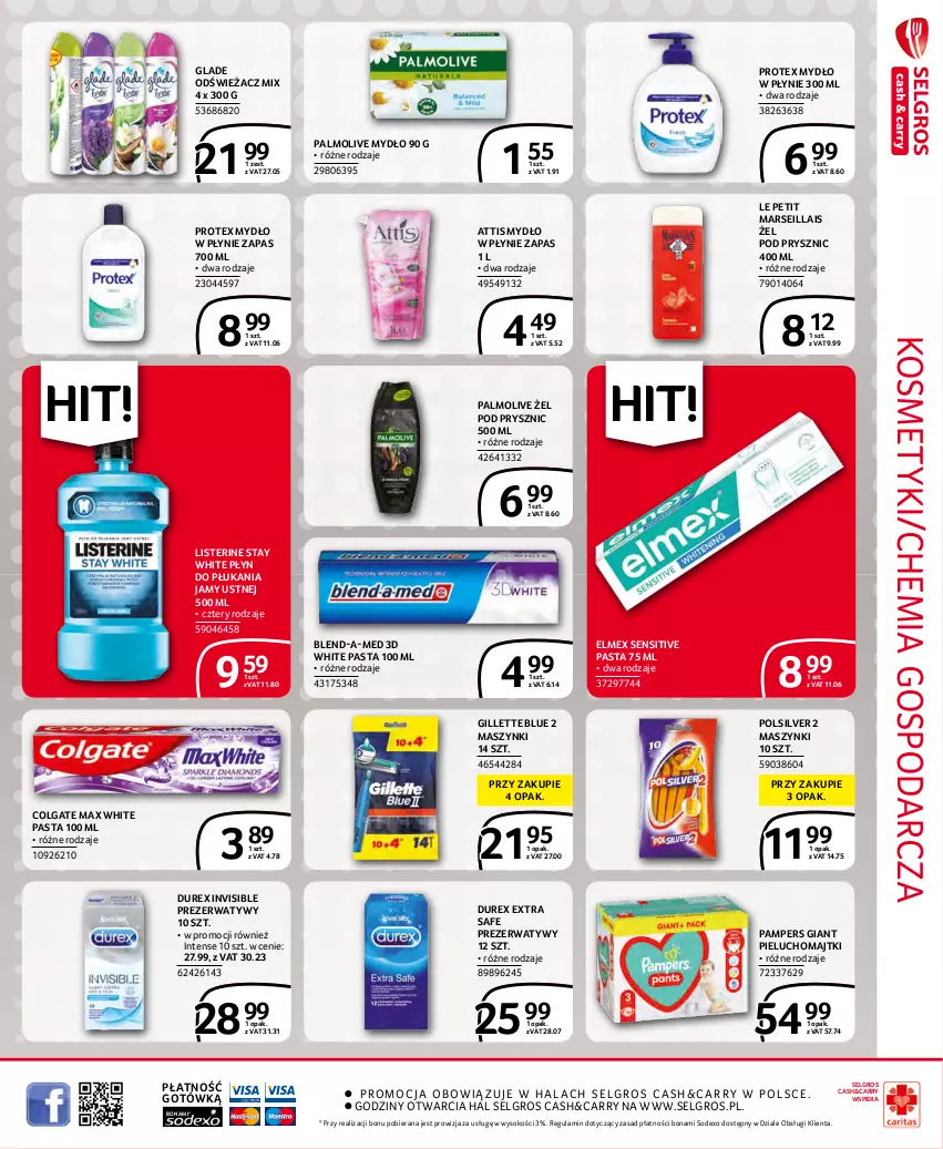 Gazetka promocyjna Selgros - Extra Oferta - ważna 01.11 do 30.11.2021 - strona 51 - produkty: Blend-a-Med, Colgate, Durex, Elmex, Gillette, LG, Listerine, Majtki, Mars, Mydło, Mydło w płynie, Palmolive, Pampers, Pieluchomajtki, Płyn do płukania, Płyn do płukania jamy ustnej, Prezerwatyw, Sok