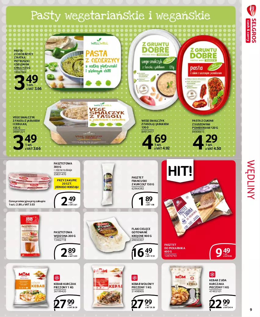 Gazetka promocyjna Selgros - Extra Oferta - ważna 01.11 do 30.11.2021 - strona 9 - produkty: Fa, Flaki, Kebab, Kurczak, Pasztet, Piec, Piekarnik