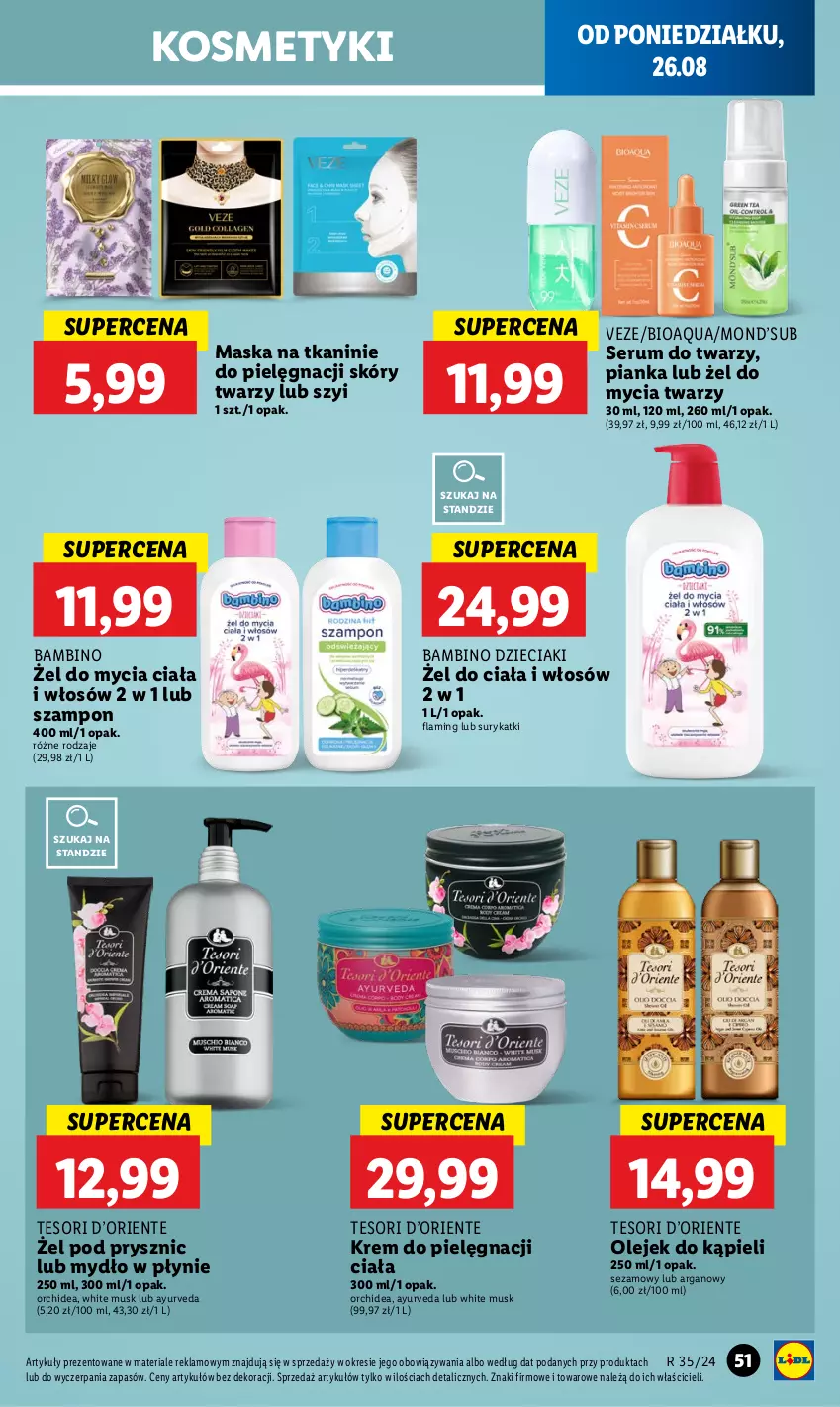 Gazetka promocyjna Lidl - GAZETKA - ważna 26.08 do 28.08.2024 - strona 55 - produkty: Dzieci, Maska, Mus, Mydło, Mydło w płynie, Olej, Rum, Ser, Serum, Serum do twarzy, Sezam, Szampon