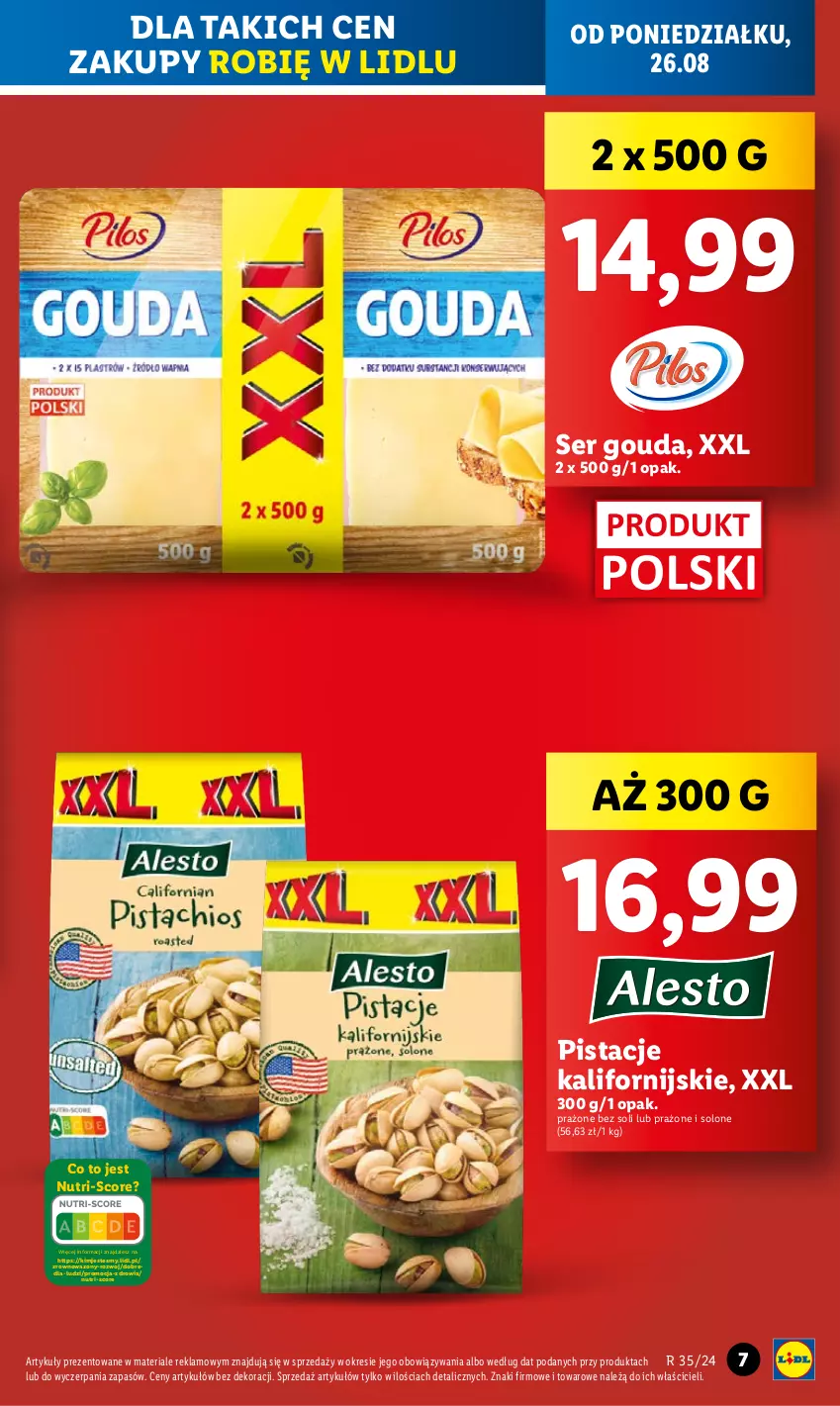 Gazetka promocyjna Lidl - GAZETKA - ważna 26.08 do 28.08.2024 - strona 7 - produkty: Gouda, Pistacje, Ser, Wazon